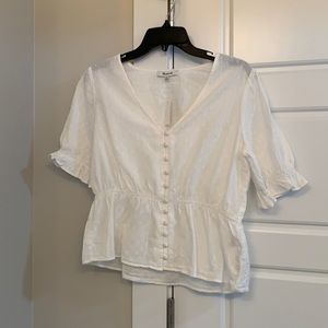 Madewell White Blouse